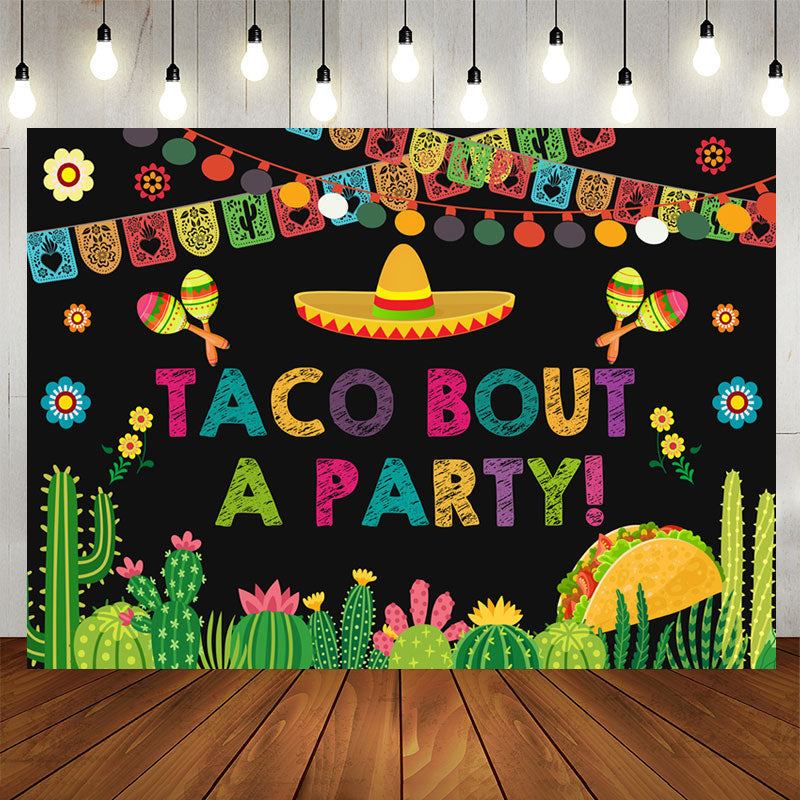 Aperturee - Taco Bout A Party Fiesta Party For Holiday Backdrop
