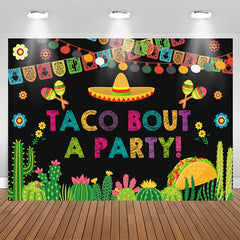 Aperturee - Taco Bout A Party Fiesta Party For Holiday Backdrop