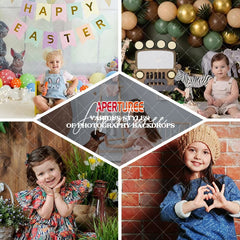 Aperturee - Candy Wooden Door Light Photography Sweep Backdrop