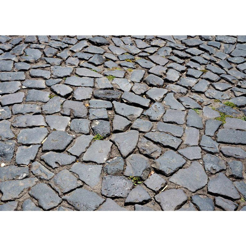Aperturee - Cracked Little Dense Black Stones Rubber Floor Mat