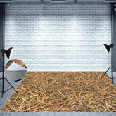 Aperturee - Test Farm Hay Dry Straw Pattern Floor Mat For Photography