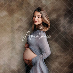 Aperturee - Foggy Light Brown Grey Abstract Photo Booth Backdrop