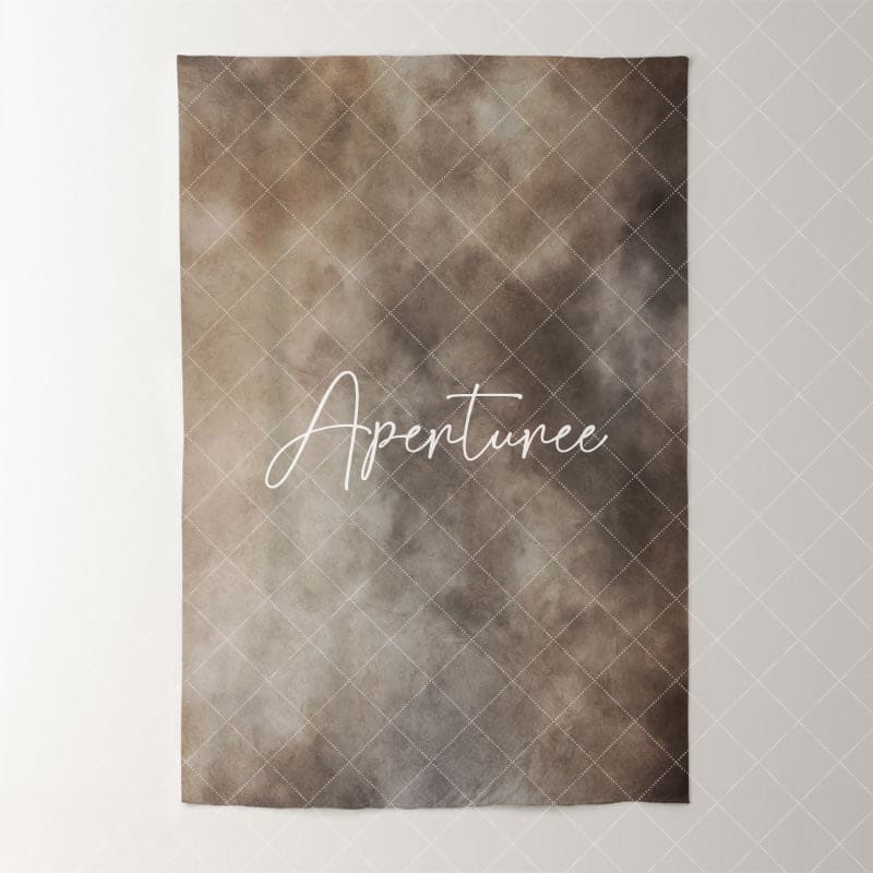 Aperturee - Foggy Light Brown Grey Abstract Photo Booth Backdrop