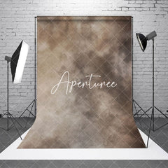 Aperturee - Foggy Light Brown Grey Abstract Photo Booth Backdrop