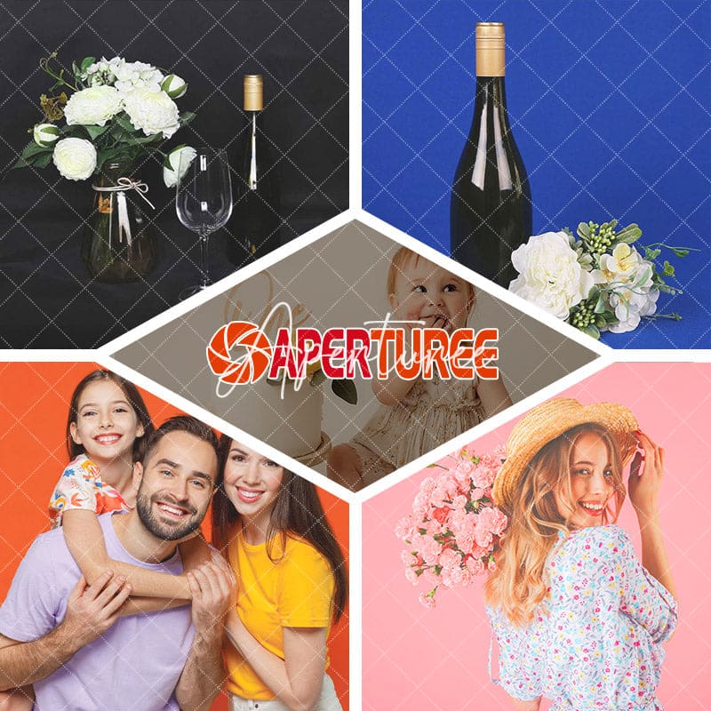 Aperturee - Pure Solid Red Photo Booth Backdrop For Portrait