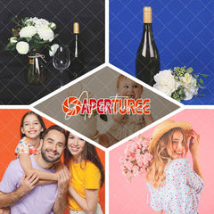 Aperturee - Pure Solid Red Photo Booth Backdrop For Portrait