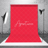 Aperturee - Pure Solid Red Photo Booth Backdrop For Portrait