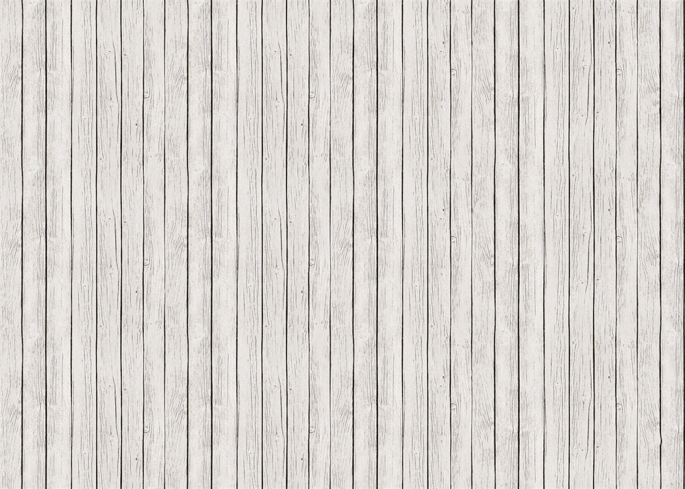 Aperturee - Whitish Wooden Vertical Grain Photo Rubber Floor Mat