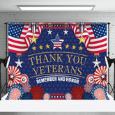 Aperturee - Thank You Veterans Remember And Honor American Backdrop