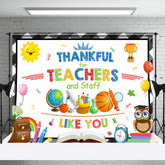 Aperturee - Thankful For Teacher Like You Sun Thank Backdrop