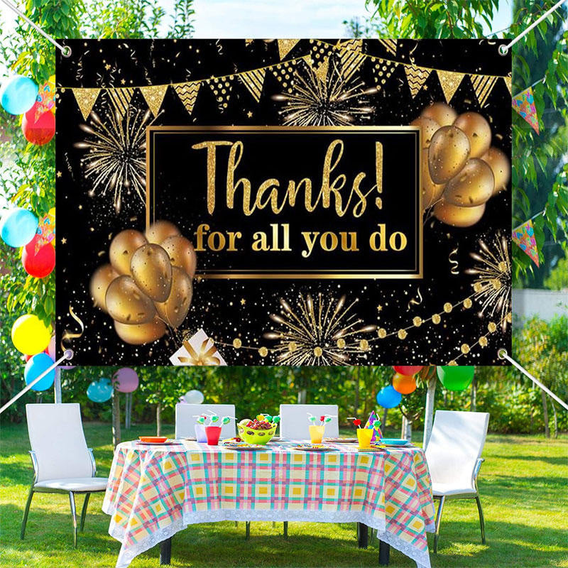 Aperturee - Thanks Ribbons Teacher Appreciation Week Backdrop