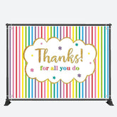 Aperturee - Thanks Stripes Teacher Appreciation Week Backdrop