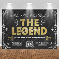 Aperturee - The Legend Vintage Man Europe Classic Birthday Backdrop