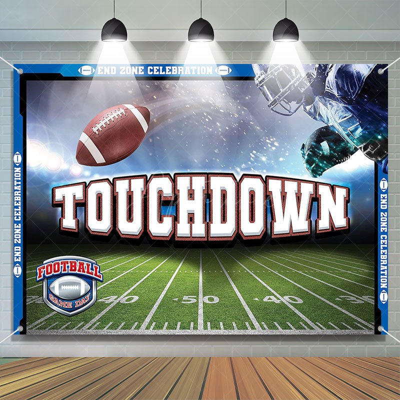 Aperturee - Touch Down Football Game Day End Zone Sport Backdrop