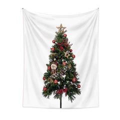 Aperturee - Toy Ball Christmas Tree Wall Tapestry Room Deco
