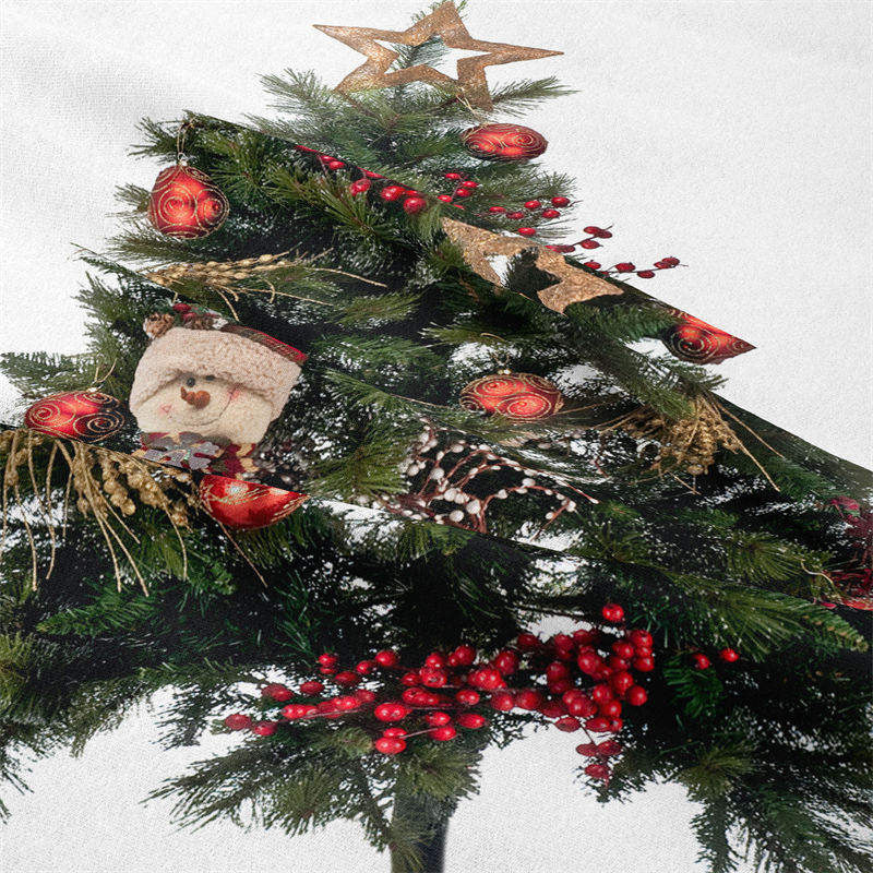 Aperturee - Toy Ball Christmas Tree Wall Tapestry Room Deco