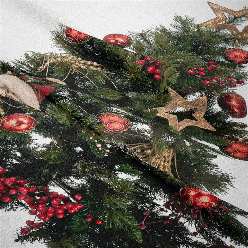 Aperturee - Toy Ball Christmas Tree Wall Tapestry Room Deco