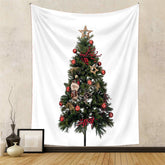 Aperturee - Toy Ball Christmas Tree Wall Tapestry Room Deco