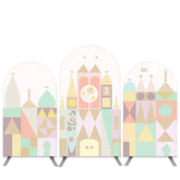 Aperturee Toy Bricks Castle Baby Shower Arch Backdrop Kit