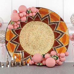 Aperturee - Traditional Ethiopian Basket Round Backdrop Cover