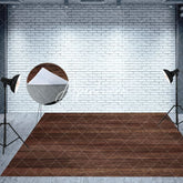 Aperturee - Transverse Wood Rubber Floor Mat For Photography