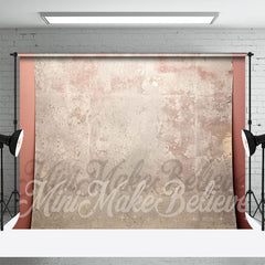Aperturee - Trim Salmon Pink White Cream Retro Wall Backdrop