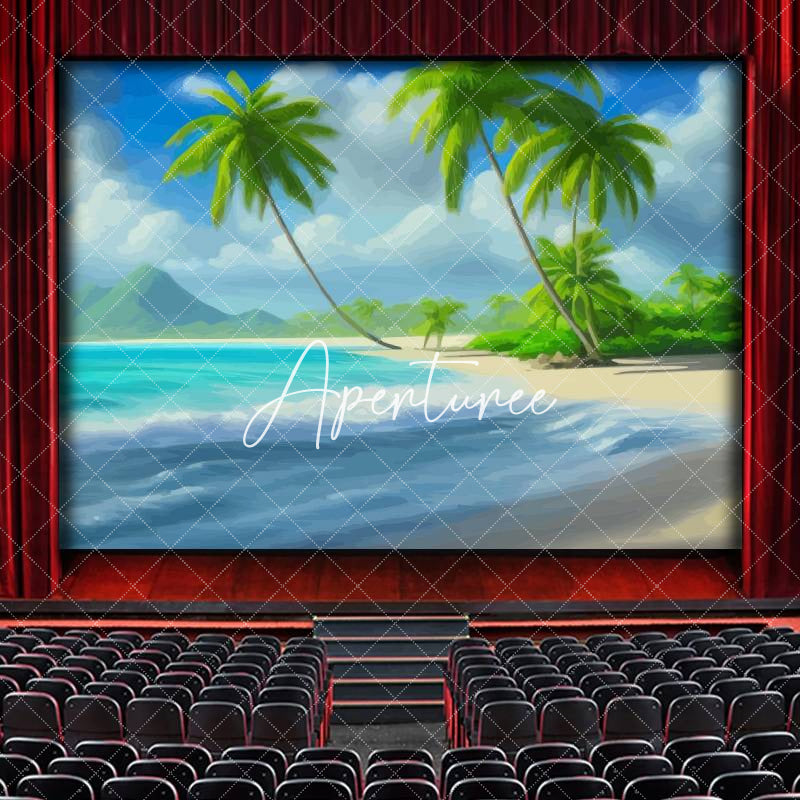 Aperturee - Tropical Beach Scenery Theater Performance Backdrop