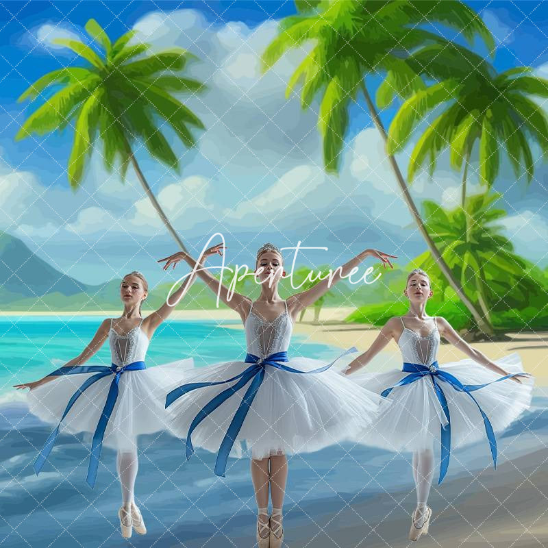 Aperturee - Tropical Beach Scenery Theater Performance Backdrop