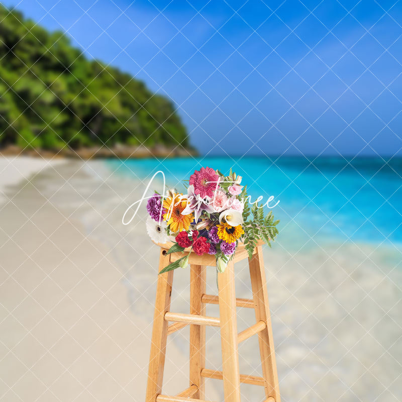 Aperturee - Tropical Island Gradient Seawater Summer Backdrop