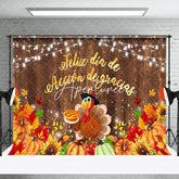 Aperturee - Turkey Feliz Dia De Accion De Gracias Wood Backdrop