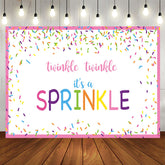 Aperturee - Twinkle Twinkle Its A Sprinkle Baby Shower Backdrop