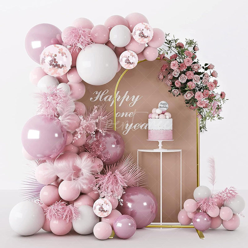 Aperturee - Gold Top Round Arch Backdrop Stand