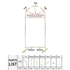 Aperturee - Gold Top Round Arch Backdrop Stand