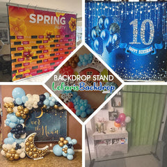 Aperturee Plus Size Adjustable Step and Repeat Backdrop Banner Stand