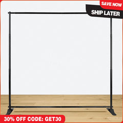 Aperturee - (7 Day Delivery) Aperturee Plus Size Adjustable Step and Repeat Backdrop Banner Stand