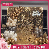 (7 Day Delivery) Light Mirror Gold Shimmer Wall Backdrops | Event Party Decorations