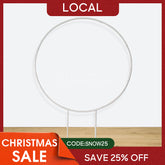 Aperturee - (7 Day Delivery) Party & Hoop Balloon Circle Loop Flower Arch Photo Booth Backdrop Stand