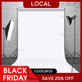 (7 Day Delivery) Aperturee Solid White Cloth Backdrop Portrait Photography