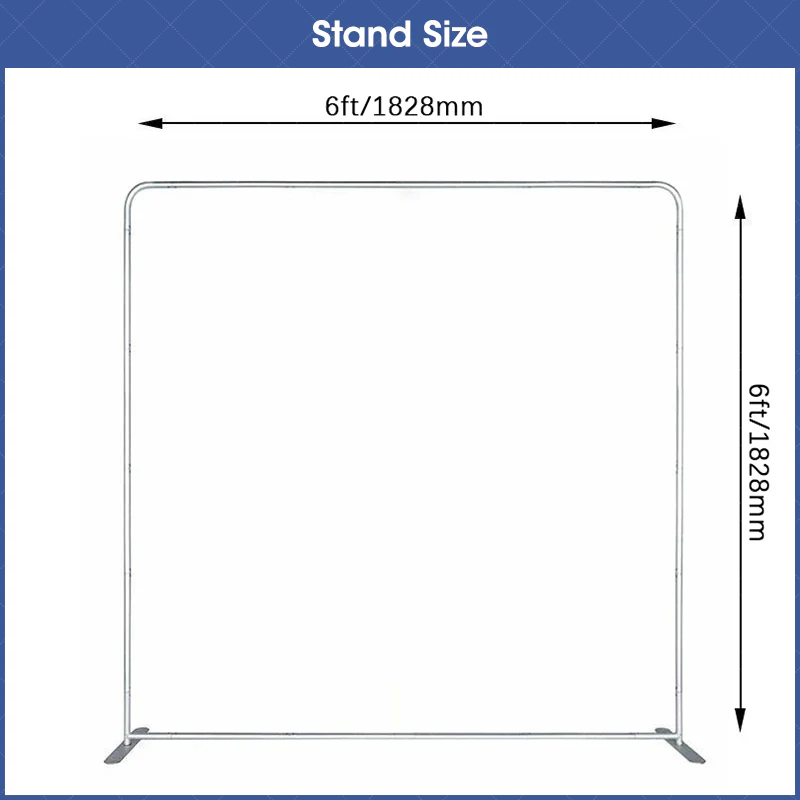 Aperturee (7 Day Delivery) Aluminum Square Straight Tension Backdrop Stand