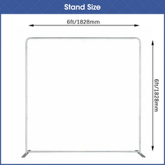 Aperturee (7 Day Delivery) Aluminum Square Straight Tension Backdrop Stand