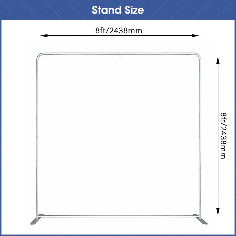 Aperturee (7 Day Delivery) Aluminum Square Straight Tension Backdrop Stand