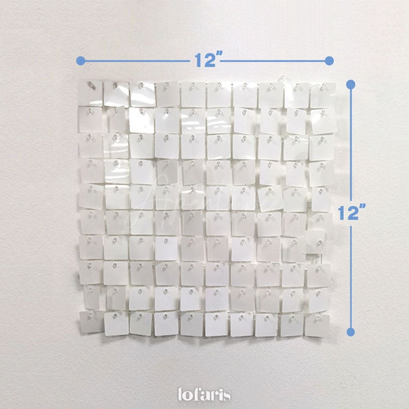 Aperturee White Shimmer Wall Panels | Wedding Event Party Decorations