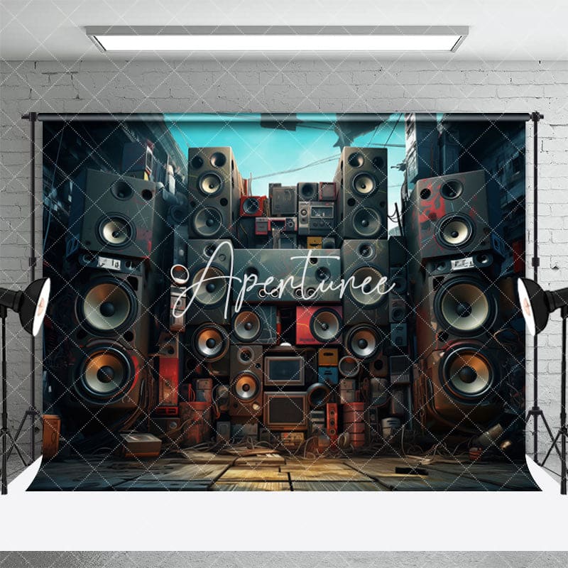 Aperturee - Various Audio System Scene Rock Photography Backdrop