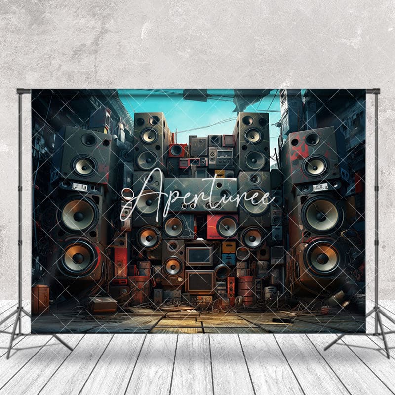 Aperturee - Various Audio System Scene Rock Photography Backdrop