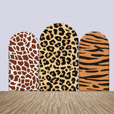 Aperturee - Various Leopard Animals Fur Print Arch Backdrop Kit