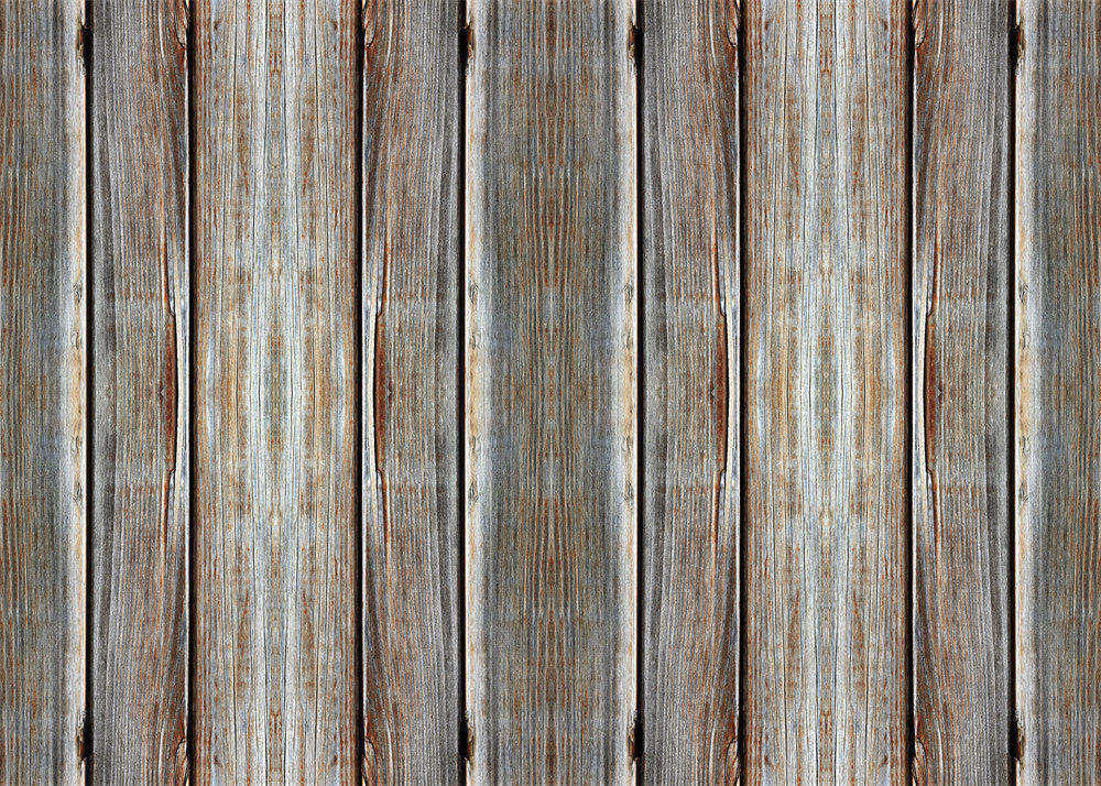 Aperturee - Vertical Texture Distressed Wood Rubber Floor Mat