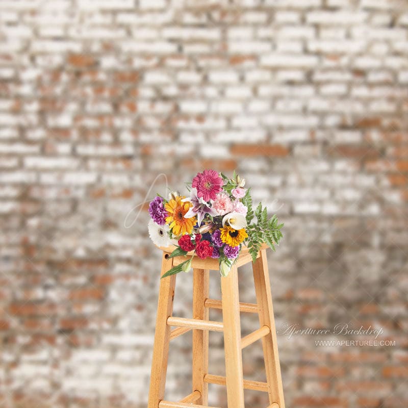 Aperturee - Vintage Brick Wall Photography Studio Backdrop