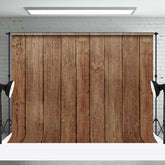 Aperturee - Vintage Brown Retro Wood Texture Backdrop For Photo