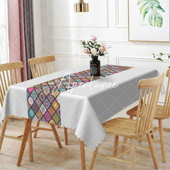 Aperturee - Vintage Ethnic Design Boho Rectangle Tablecloth
