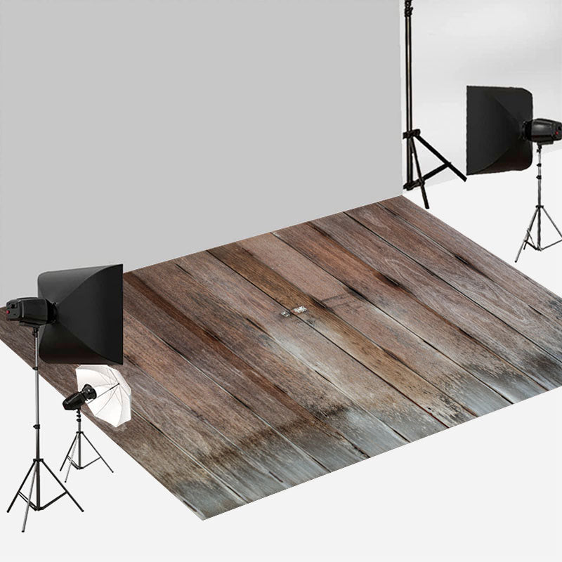 Aperturee - Vintage Moldy Moist Wooden Board Rubber Floor Mat